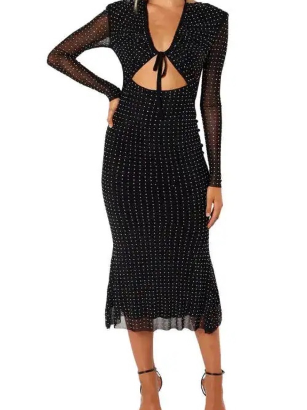 Salvatore Long Sleeve Midi Dress Petal & Pup - Picture 4 of 7